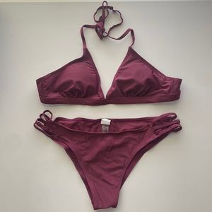 SHEIN cut out halter bikini 2 piece bikini